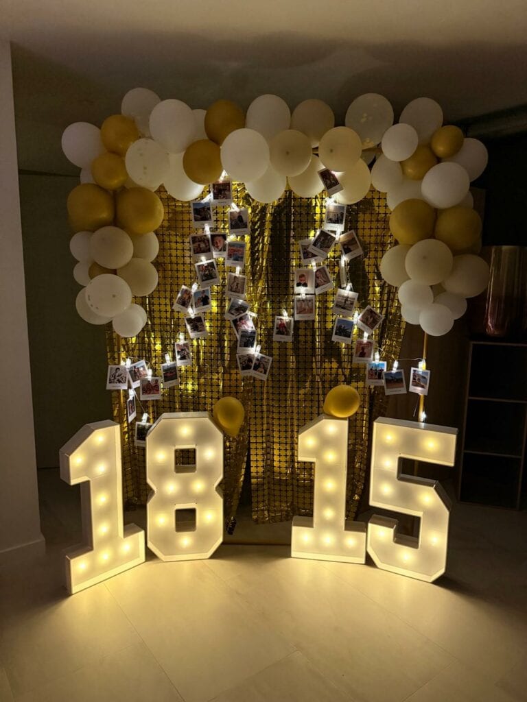 Décoration fête d'anniversaires au Loft